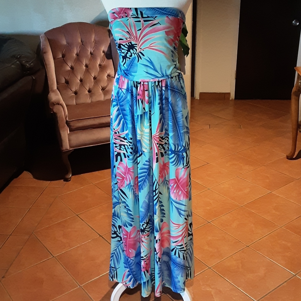 Floral Dress polyeter Spandex